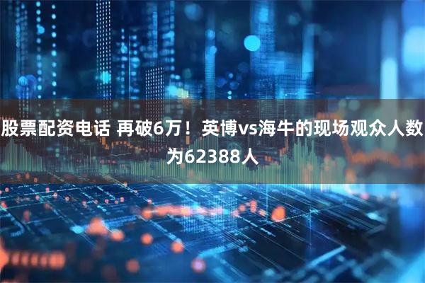 股票配资电话 再破6万！英博vs海牛的现场观众人数为62388人
